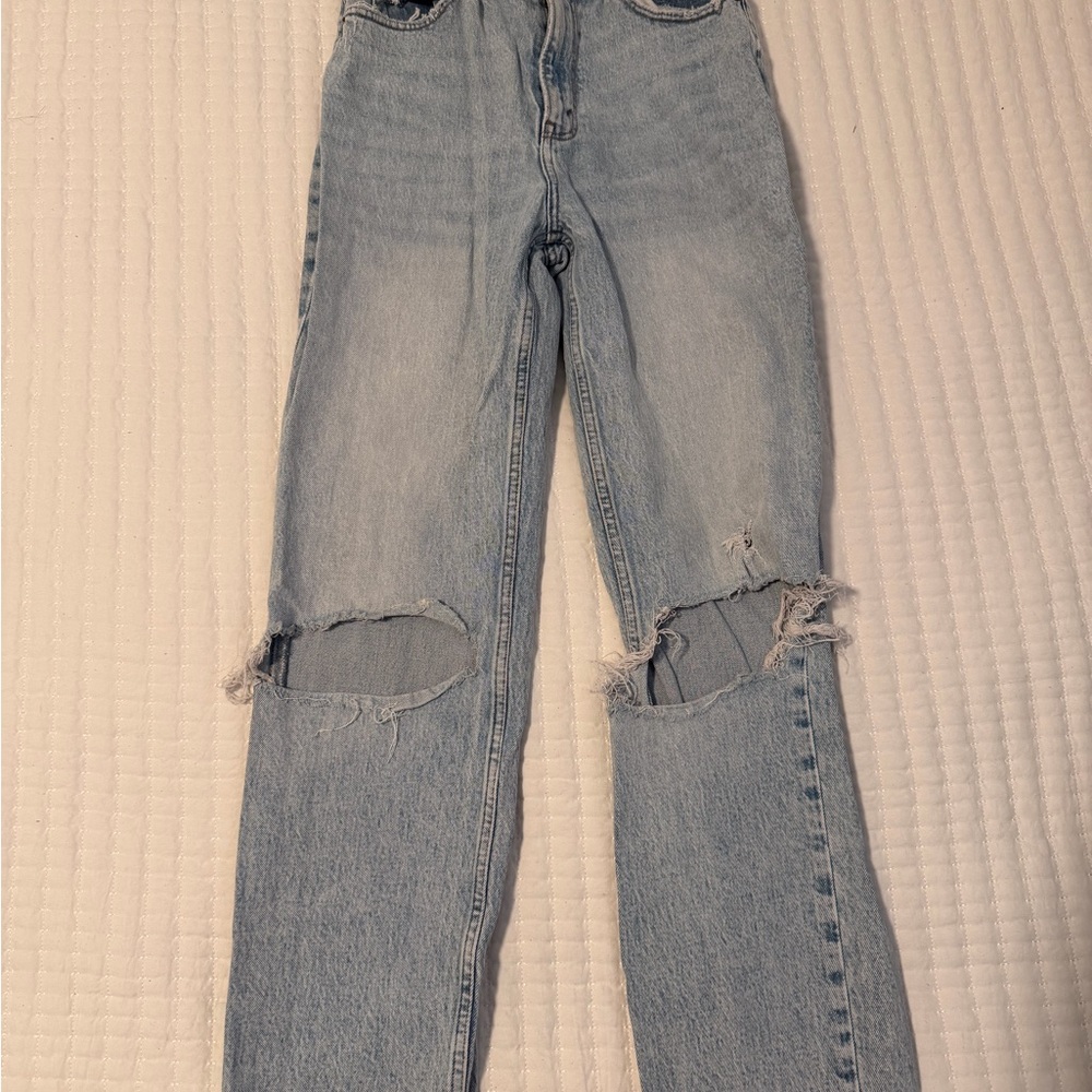 Abercrombie & Fitch Light Blue Straight Leg Jeans